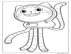 DJ Catnip Gabby'nin Bebek Evinde Boyama Sayfası