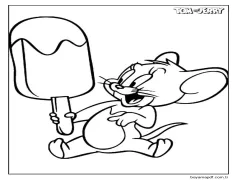 Dondurma tutan Jerry Boyama Sayfası