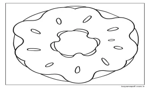 Donut 1 Boyama Sayfası