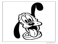 Dost Pluto Boyama Sayfası