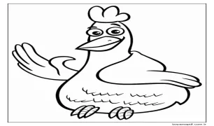 Dost Tavuk Boyama Sayfası