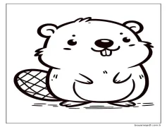 Dostça Kunduz Boyama Sayfası