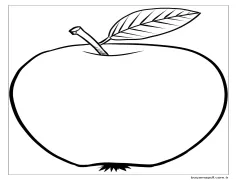 Elma ücretsiz Indir Boyama Sayfası