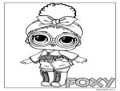 Foxy Lol Bebek Boyama Sayfası