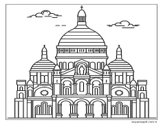Fransa 4'yı Çizmek Boyama Sayfası