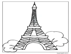 Fransa görüntü Boyama Sayfası