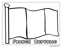 Fransa Ücretsiz Boyama Sayfası