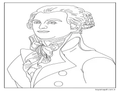 Fransa yazdırılabilir temel Boyama Sayfası