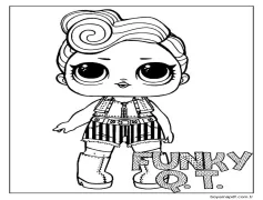Funky QT Lol Bebek Boyama Sayfası
