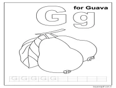 G Guava Içindir Boyama Sayfası