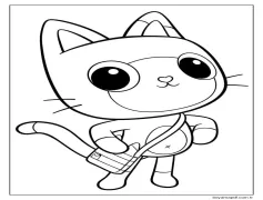 Gabby'nin Bebek Evi Pandy Paws Boyama Sayfası