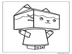 Gabby nin Hayal Evi Bebek Kutusu Boyama Sayfası