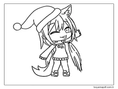 Gacha Life'ta Noel Boyama Sayfası