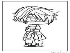 Gacha Life'tan Çocuk Boyama Sayfası