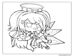 Gacha Life'tan Melek Boyama Sayfası