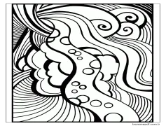 Gençler İçin Özet Boyama Sayfası