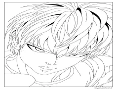 Genos Kafası Boyama Sayfası