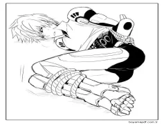 Genos Tuzağa Düştü Boyama Sayfası