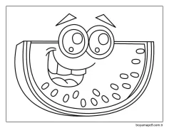 Görüntü Kawaii Yemek ücretsiz yazdırılabilir Boyama Sayfası