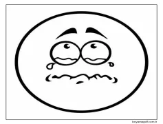 Gözyaşları Boyama Sayfaları Duygular Boyama Sayfası