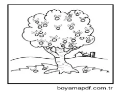 Guava Ağacı Boyama Sayfası