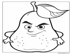 Guava Gülümseyerek Boyama Sayfası