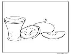 Guava İçeceği Boyama Sayfası