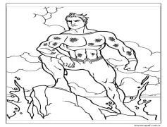 Güçlü Aquaman Boyama Sayfası