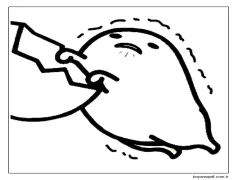 Gudetama Görseli Boyama Sayfası