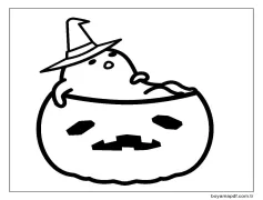 Gudetama Ücretsiz Boyama Sayfası