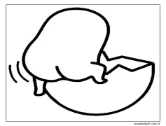 Gudetama Yazdırma Boyama Sayfası