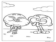 Gumball (11) Boyama Sayfası