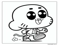 Gumball (18) Boyama Sayfası