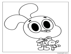 Gumball (19) Boyama Sayfası