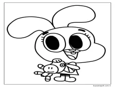 Gumball (20) Boyama Sayfası