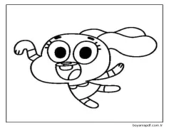 Gumball (21) Boyama Sayfası