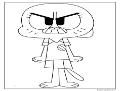 Gumball (3) Boyama Sayfası