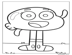 Gumball (9) Boyama Sayfası