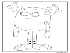 Gumball Yazdırılabilir Ücretsiz Boyama Sayfası