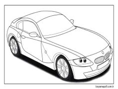 Güzel BMW kupası Boyama Sayfası