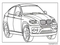Güzel BMW X6 Boyama Sayfası