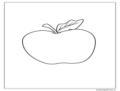 Güzel Elma Boyama Sayfası