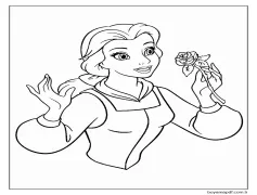 Güzel Gül Kokulu Boyama Sayfası