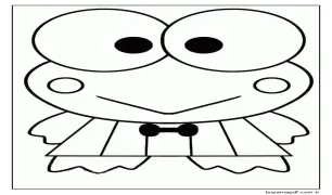Güzel Keroppi Boyama Sayfası