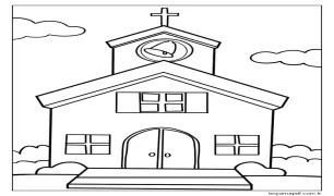Güzel Kilise Boyama Sayfası