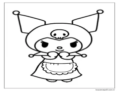 Güzel Kuromi Ücretsiz Boyama Sayfası