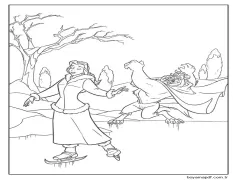 Güzel paten Boyama Sayfası