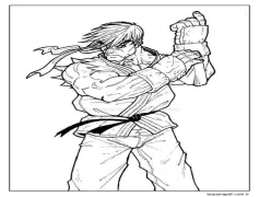 Güzel Ryu Boyama Sayfası