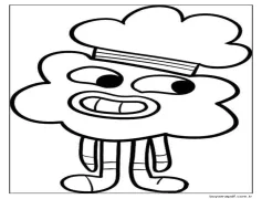 Harika Gumball Boyama Sayfası