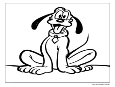 Harika Pluto Boyama Sayfası